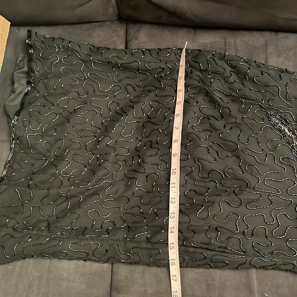 VTG beaded cocktail holiday sparkle dress - Picture 13 of 14